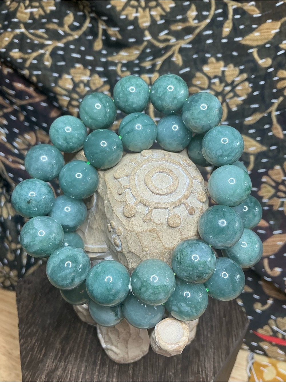 Gorgeous Blue Water Jade 13mm - Picture 2 of 2